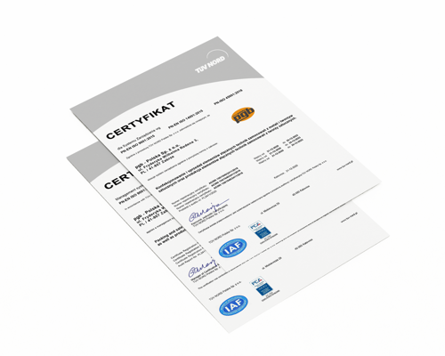 ISO certificates standards